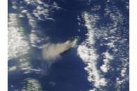 Ash plume from Aoba Volcano, Vanuatu (morning overpass) Ash plume from Aoba Volcano, Vanuatu (morning overpass)