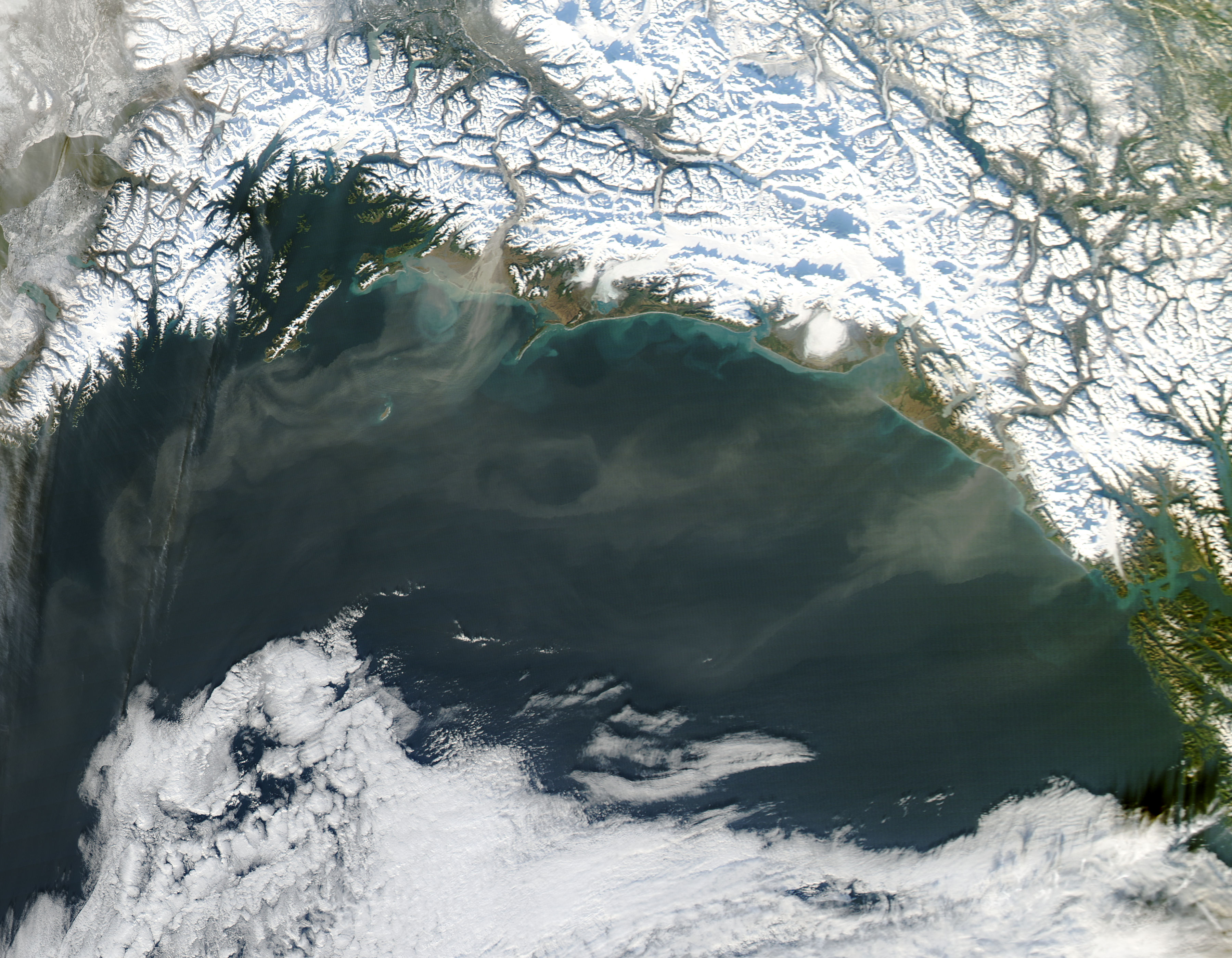 Dust storms off southern Alaska - related image preview