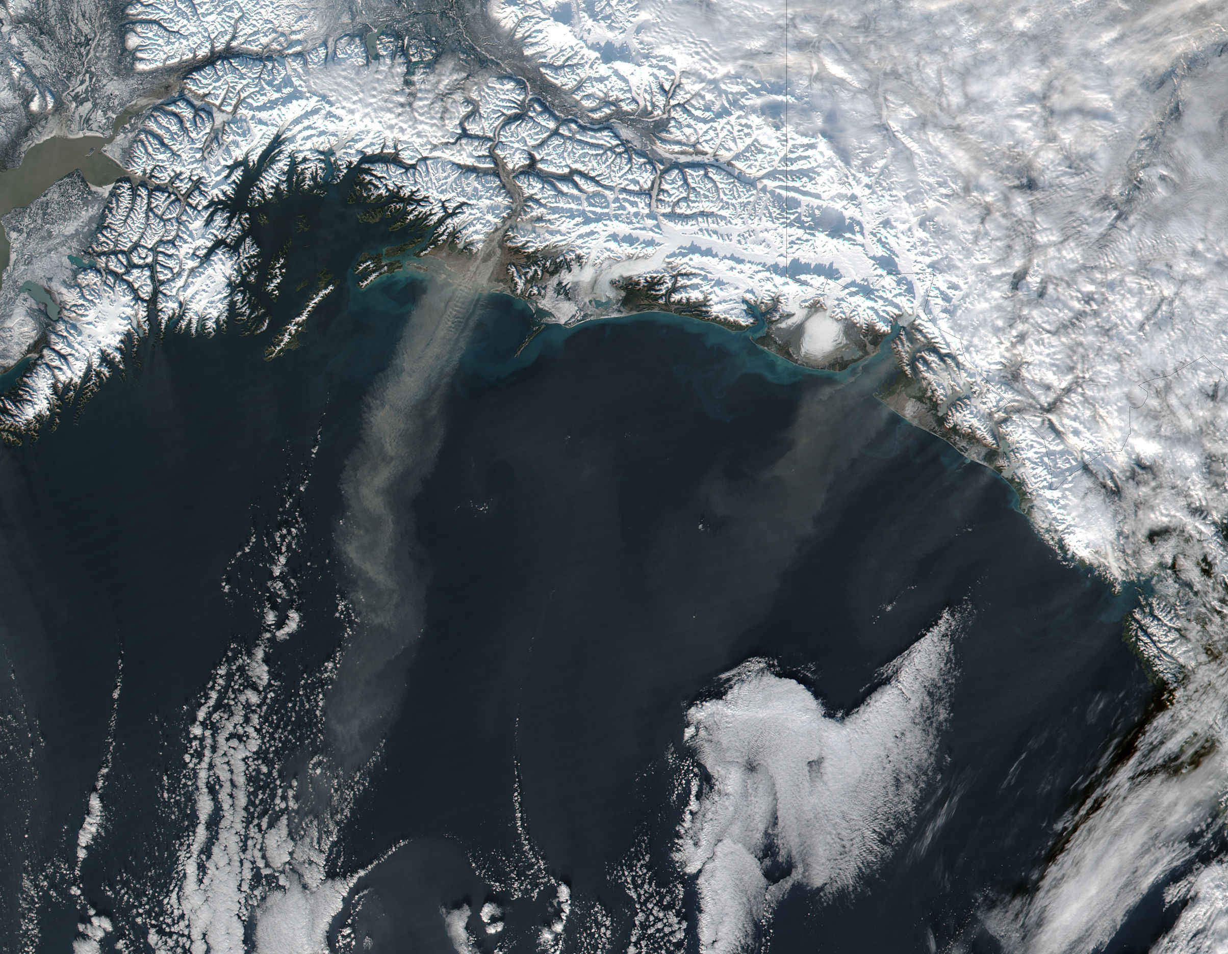 Dust storms off southern Alaska - related image preview
