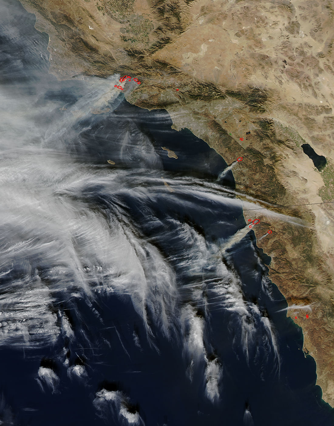 Fires in southern California (afternoon overpass) - related image preview