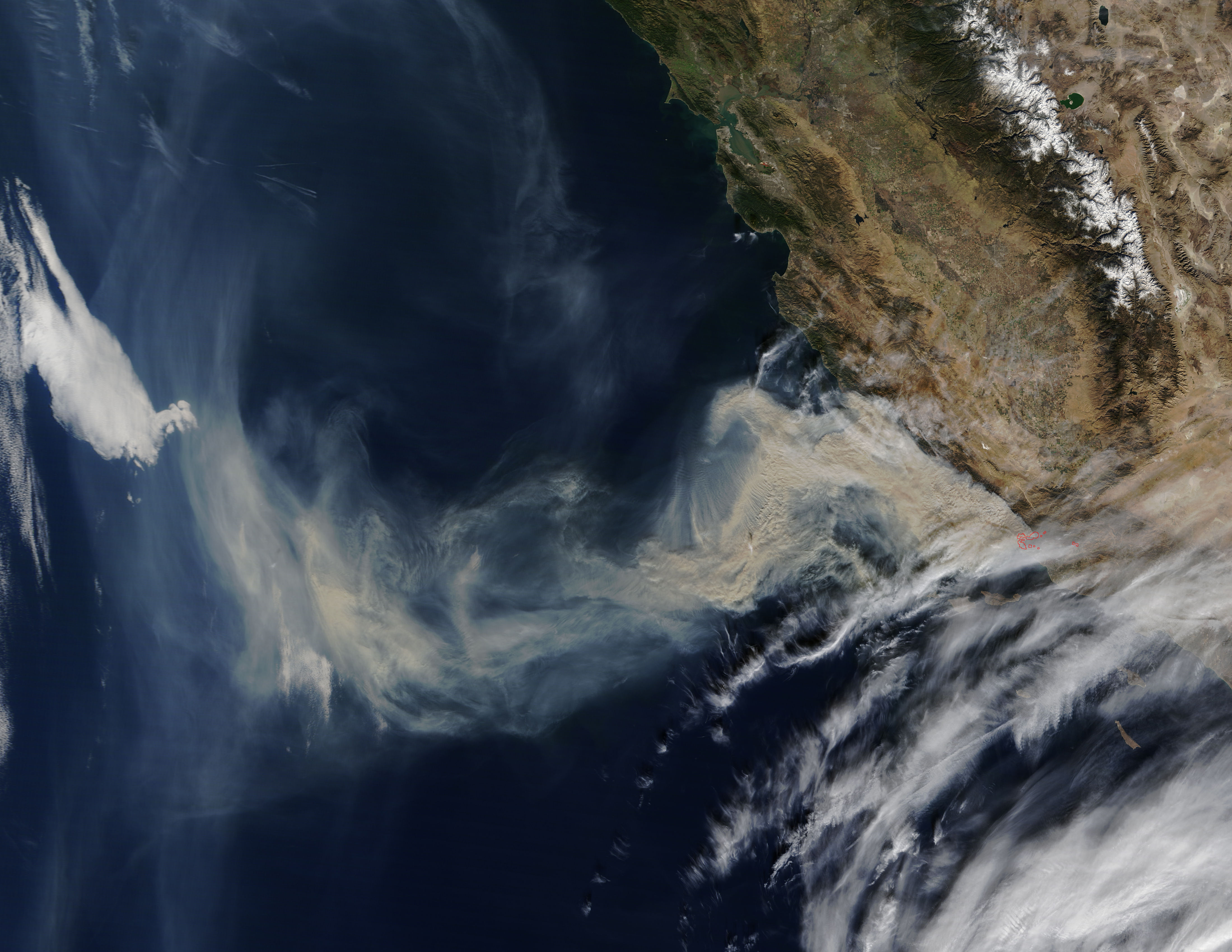 Smoke from California wildfires - related image preview