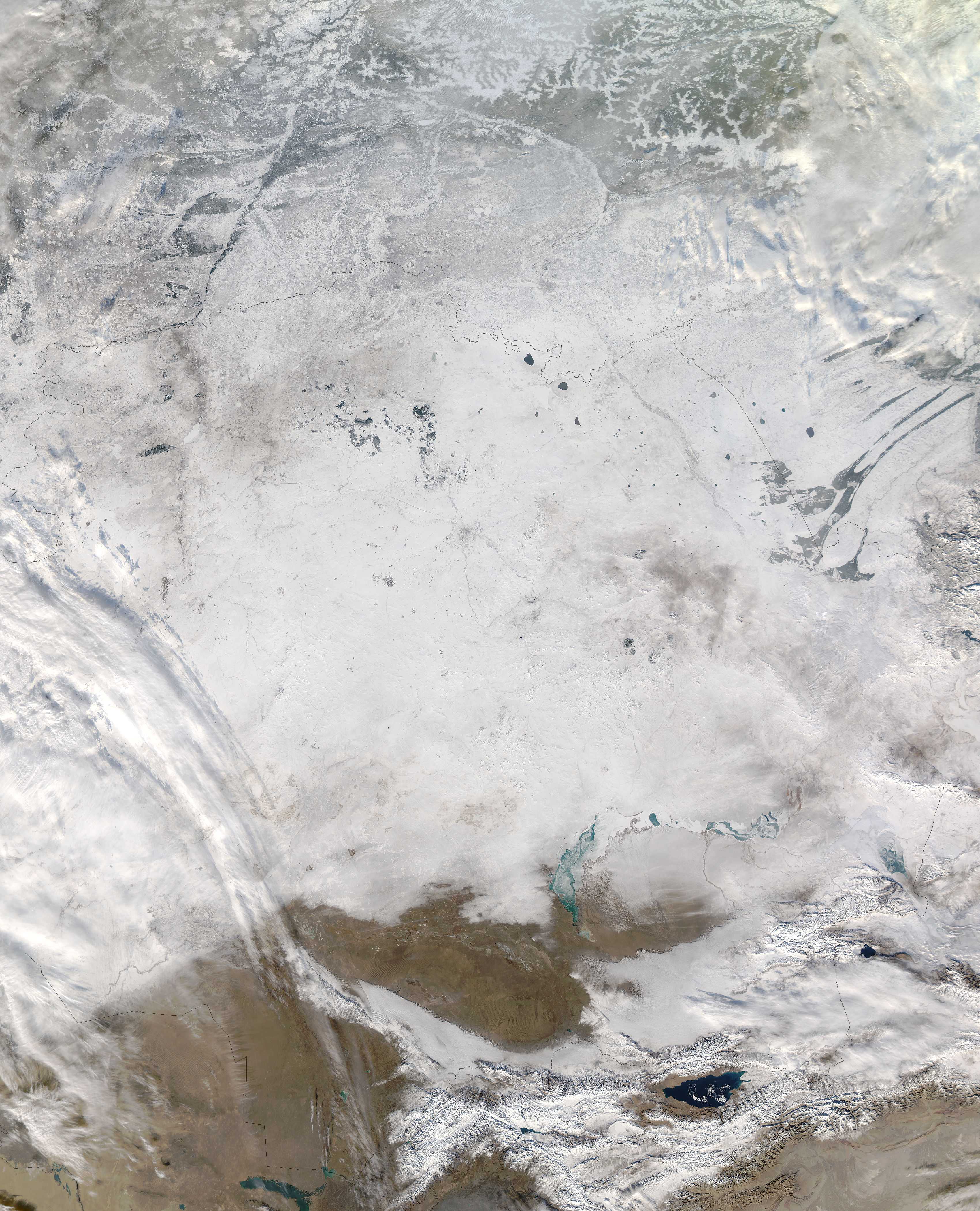 Snow across eastern Kazakstan - related image preview