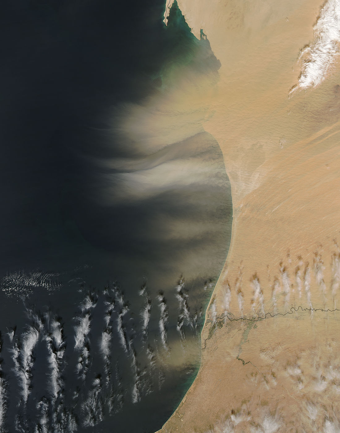 Dust storms off West Africa - related image preview