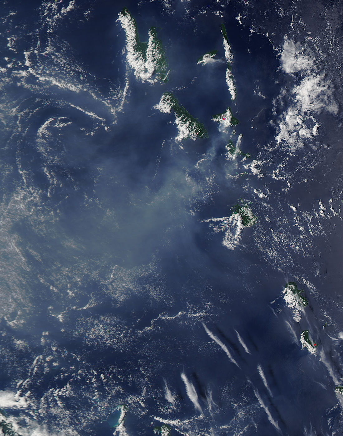 Vog from Ambrym and Yasur volcanoes, Vanuatu - related image preview