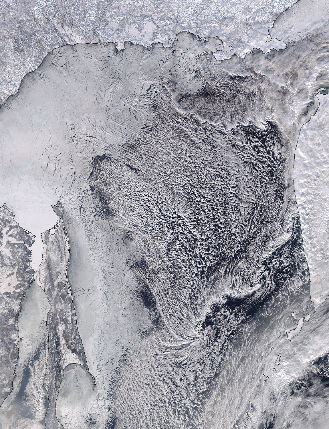Cloud streets in the Sea of Okhotsk - related image preview