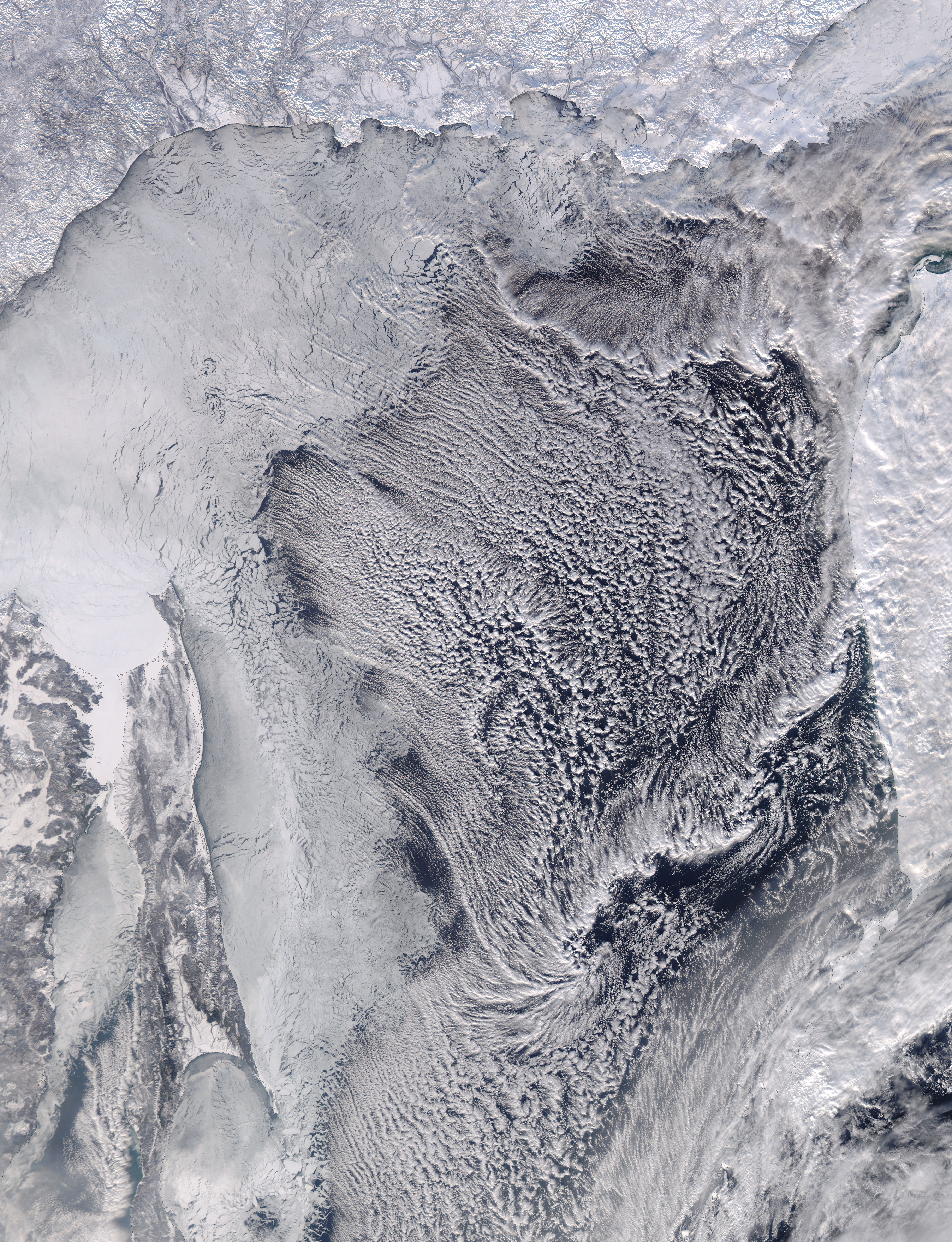 Cloud streets in the Sea of Okhotsk - related image preview
