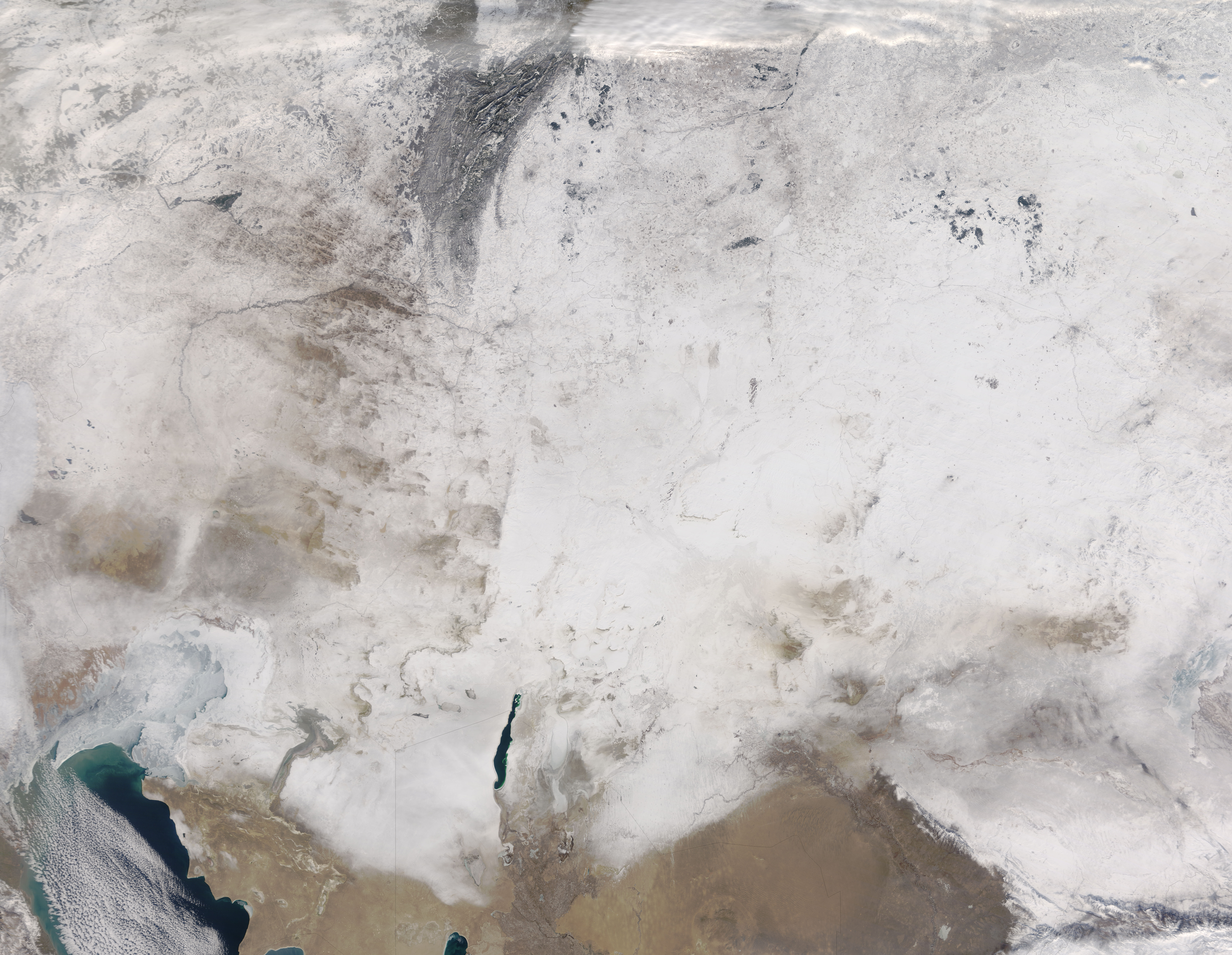 Snow across central Asia - related image preview