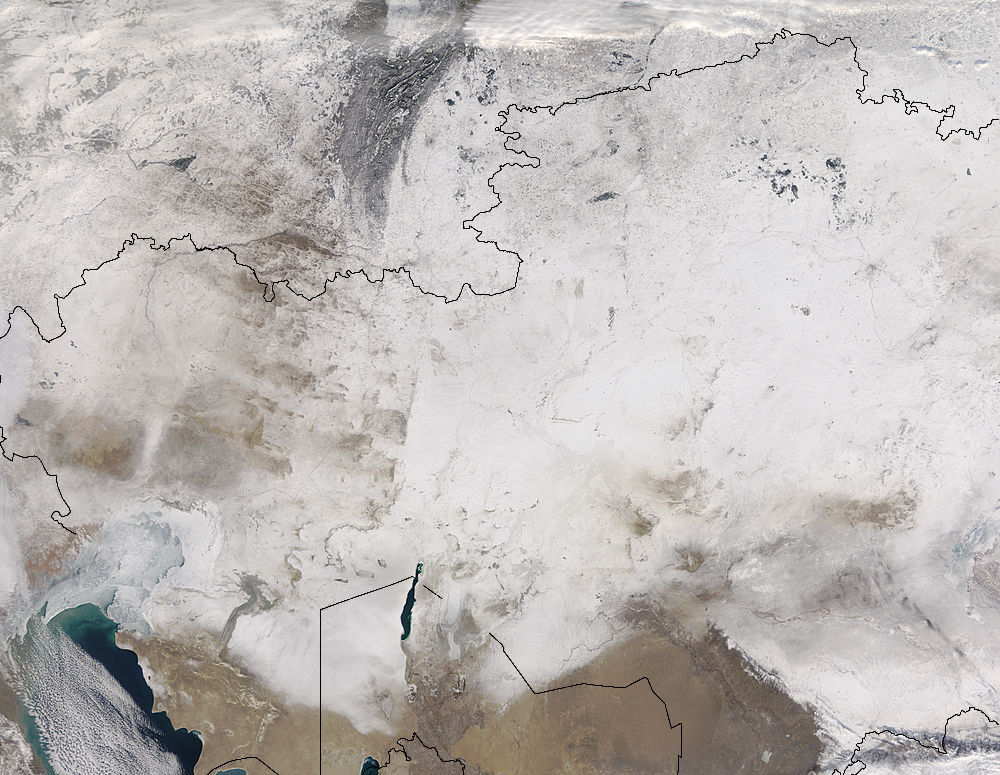 Snow across central Asia - related image preview