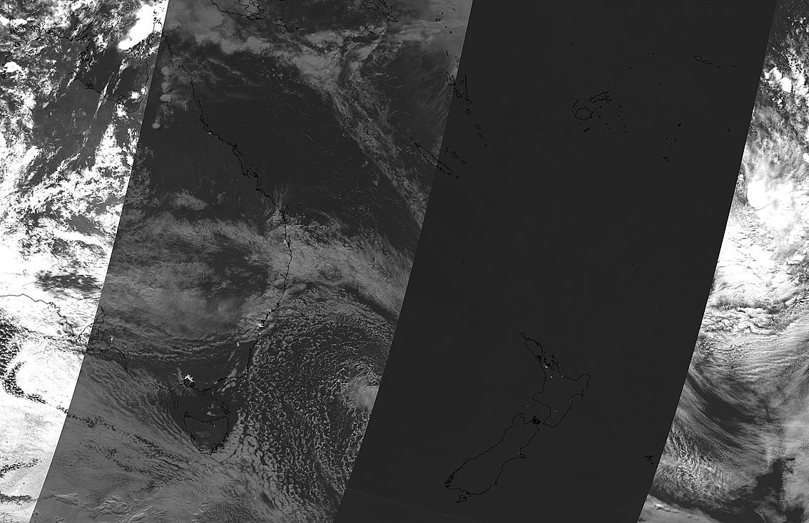 Lunar eclipse over Australia and New Zealand (Day/Night Band) - related image preview