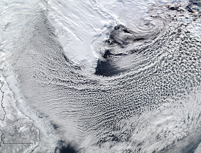Cloud streets in the Labrador Sea - related image preview