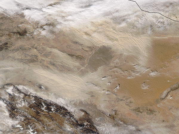 Dust storms in the Gobi Desert - related image preview