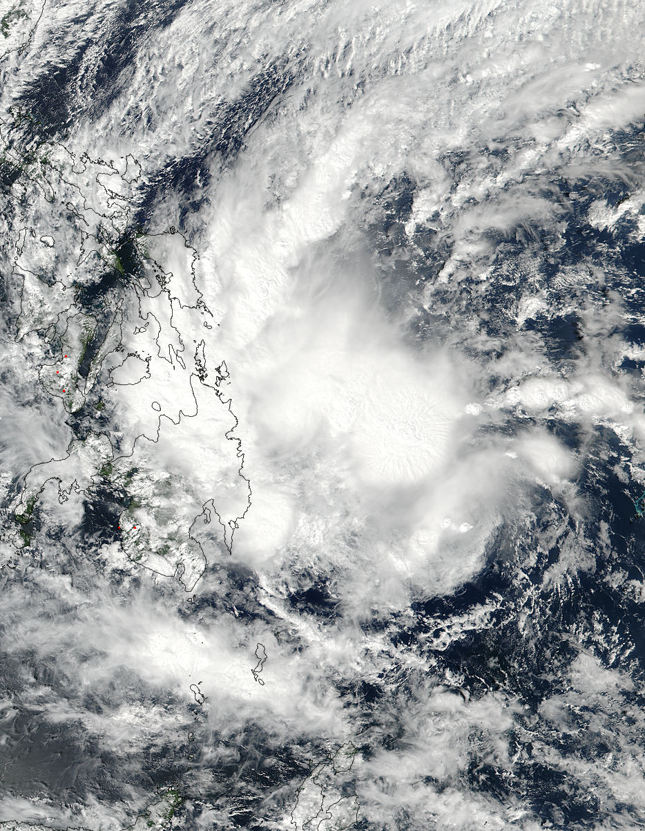 Tropical Storm Sanba (02W) over the Philippines - related image preview