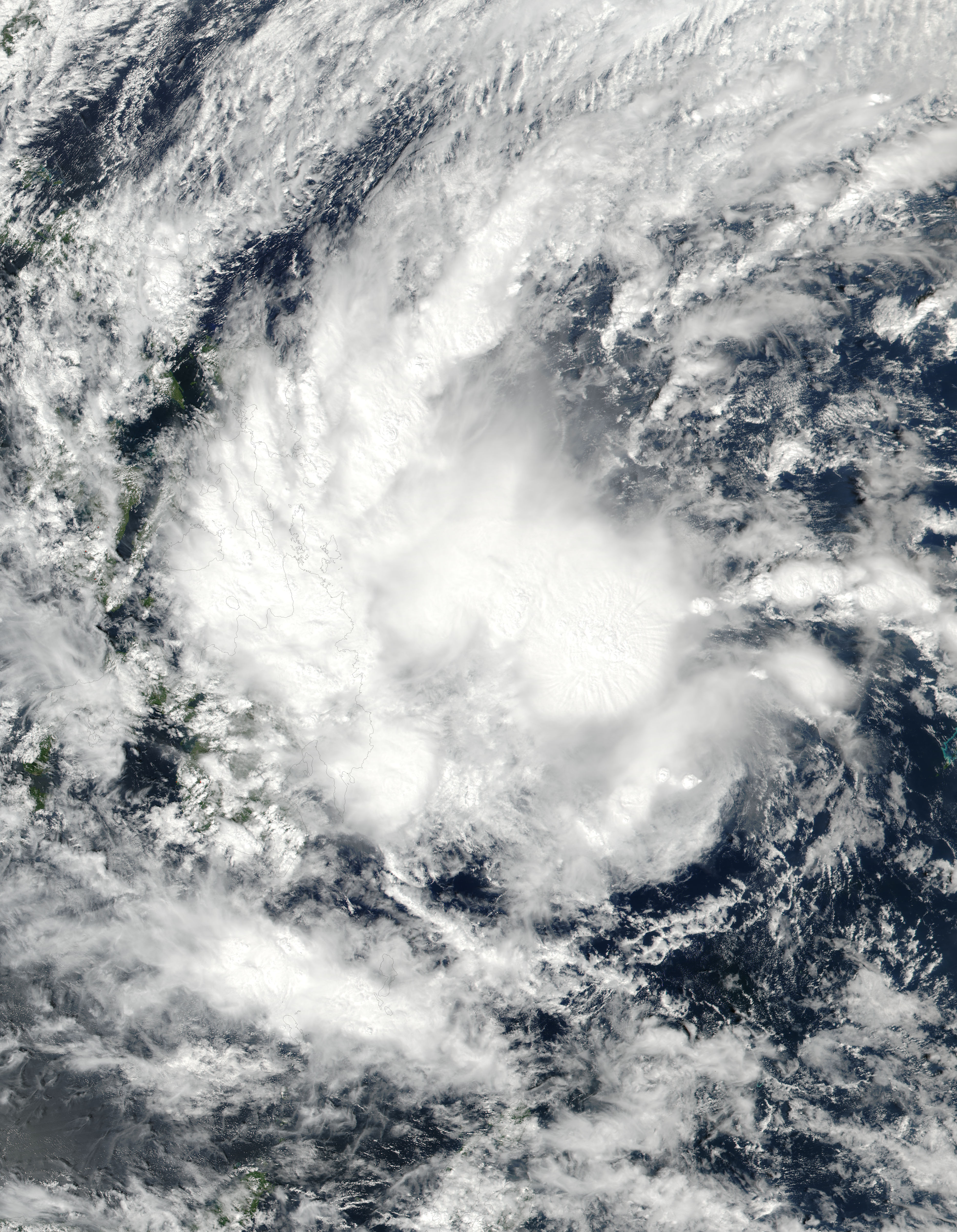 Tropical Storm Sanba (02W) over the Philippines - related image preview