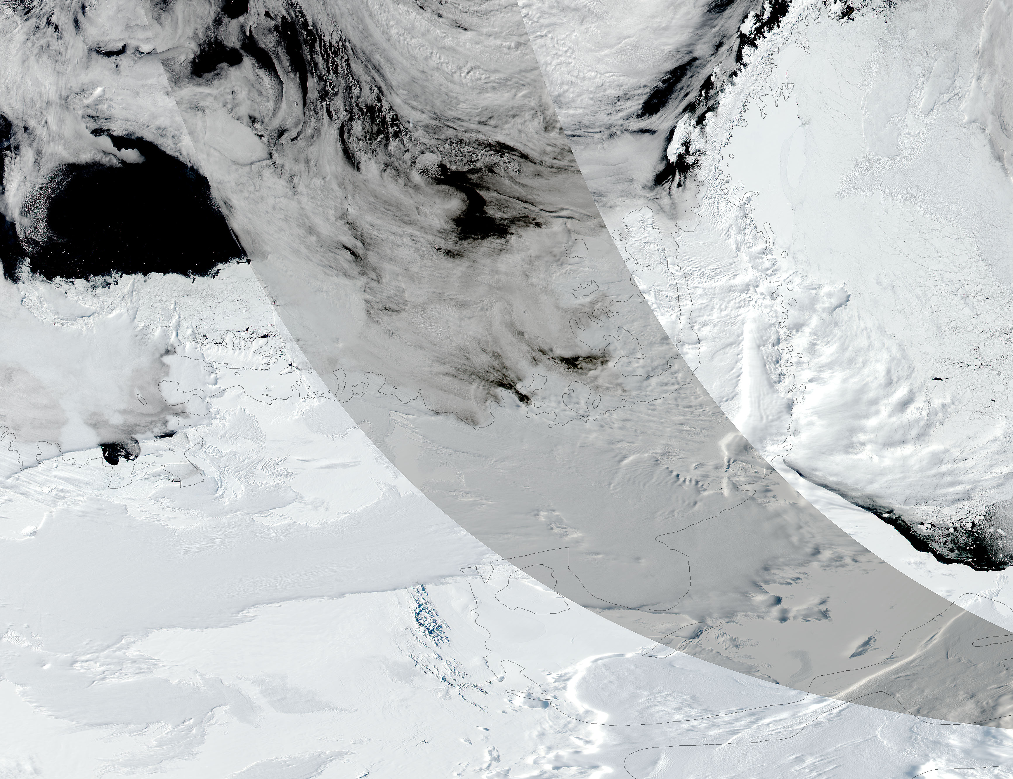 Partial solar eclipse over Antarctica - related image preview