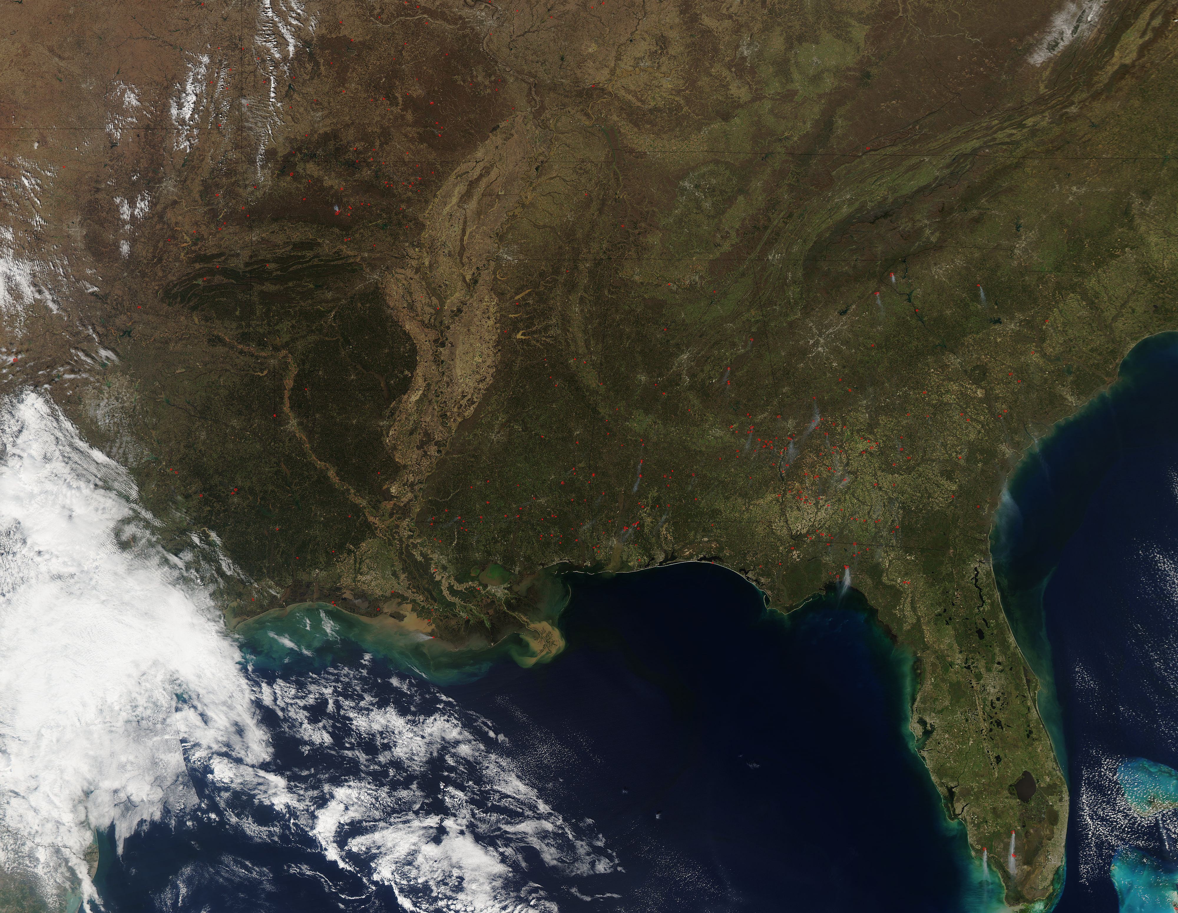 Fires across southeastern United States - related image preview