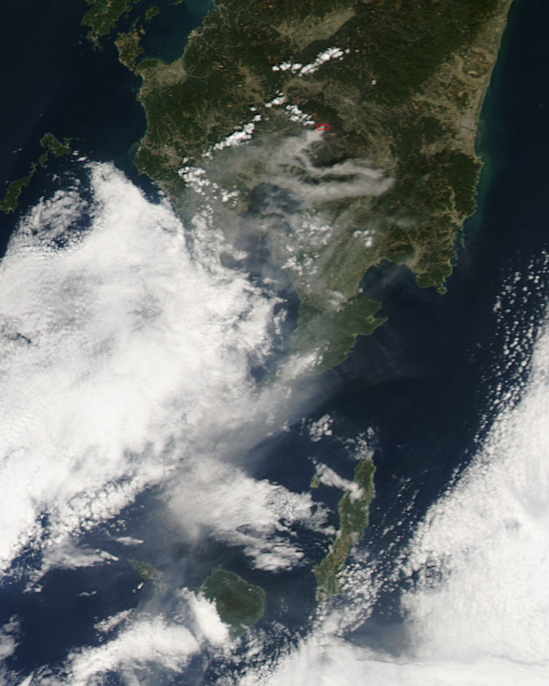 Plume from Kirishima, southern Japan - related image preview