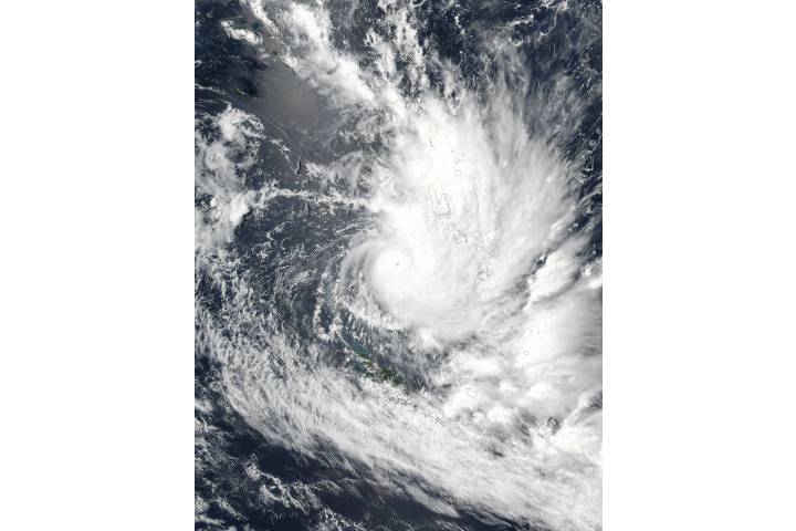 Tropical Cyclone Hola (12P) over Vanuatu - selected image