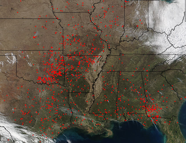Fires in southeastern and central United States - related image preview