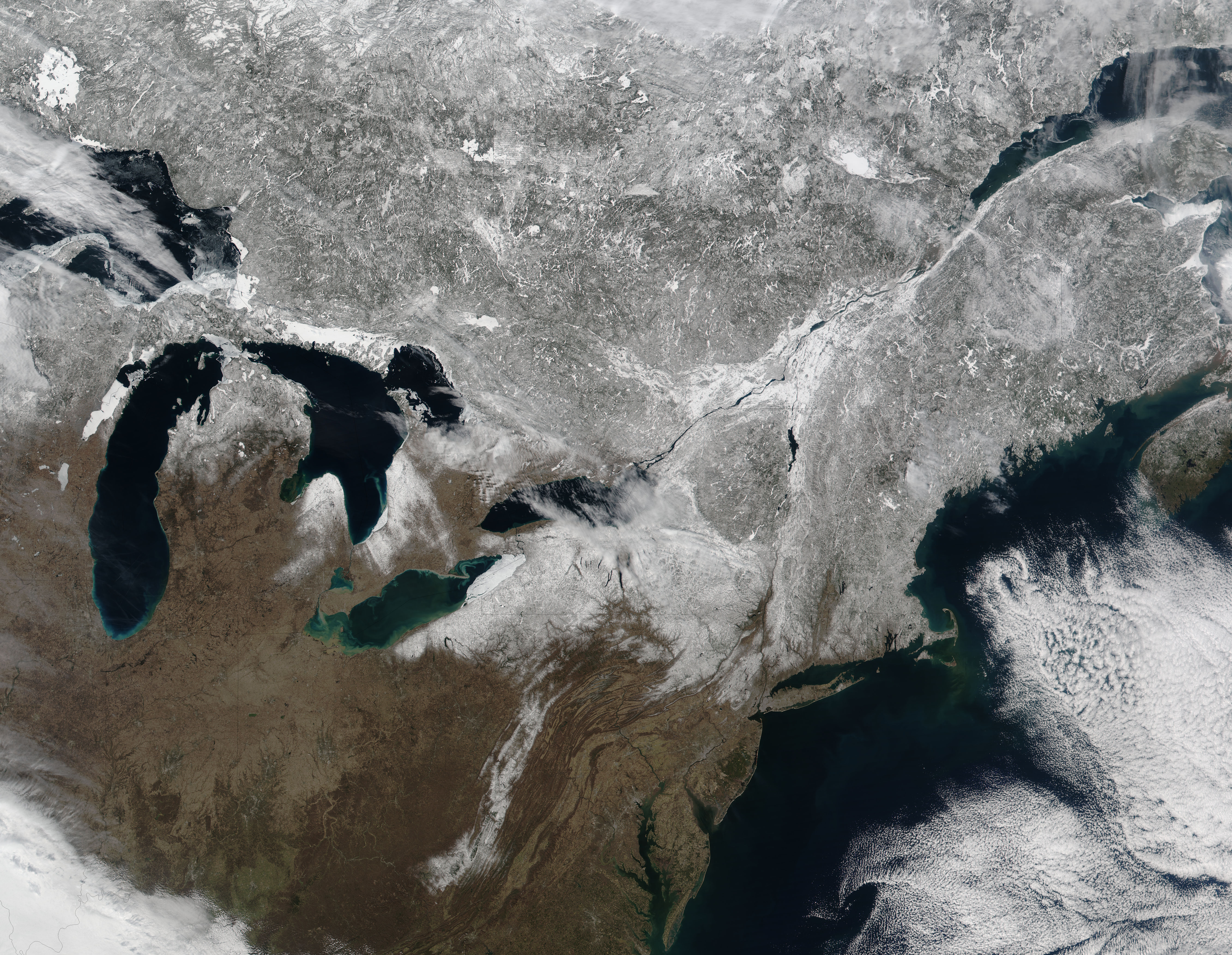 Snow across northeastern United States and Canada - related image preview