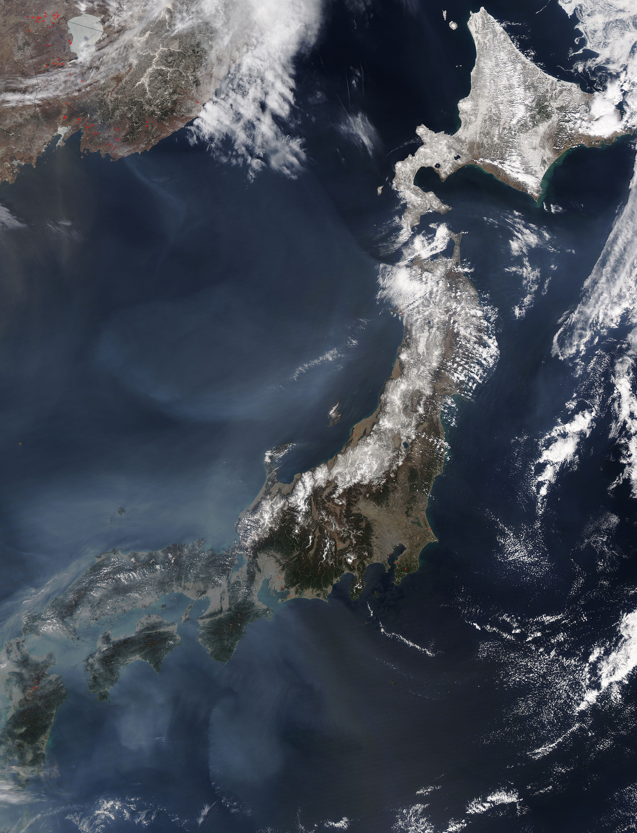 Haze around Japan - related image preview