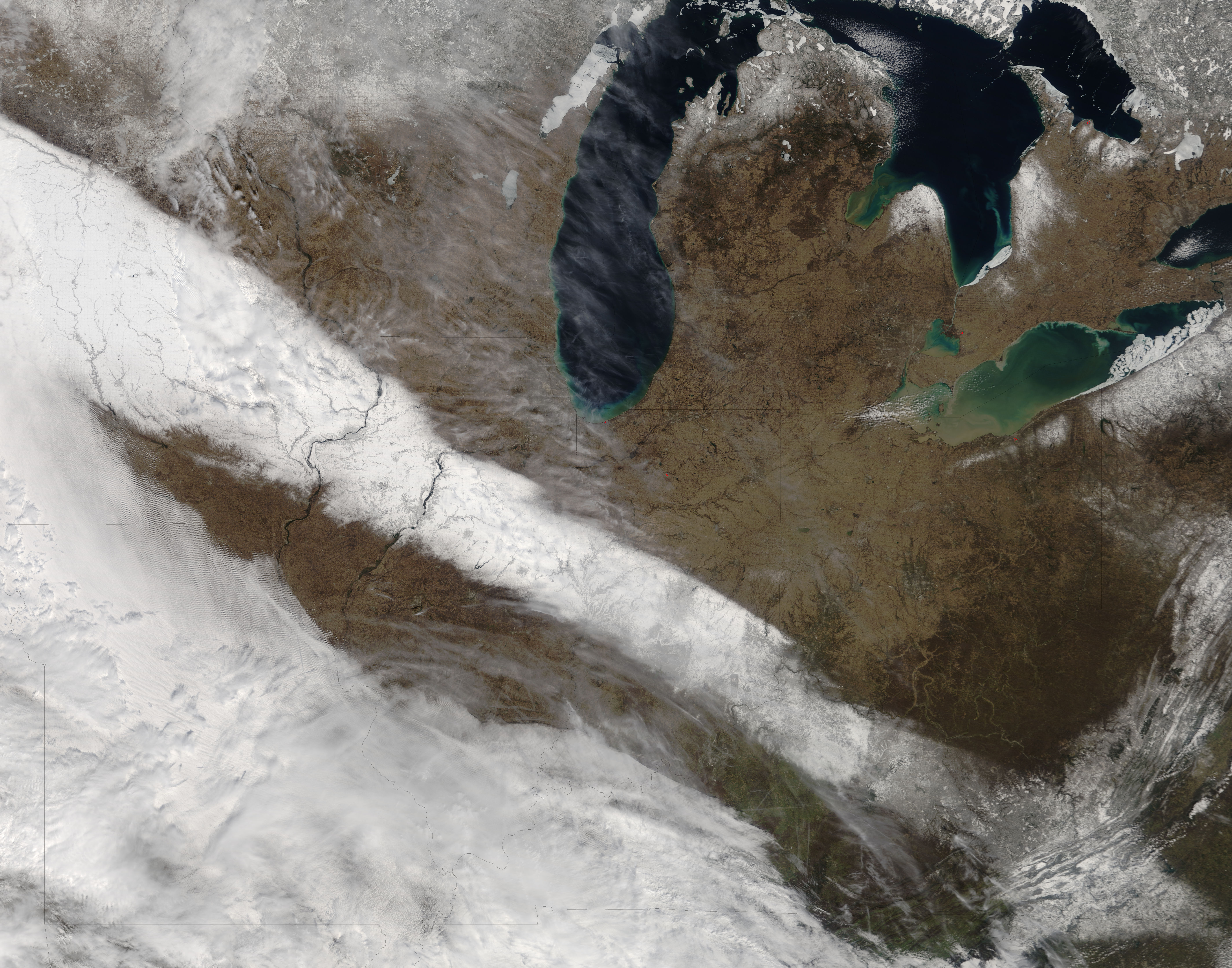 Spring snow across the midwestern United States - related image preview