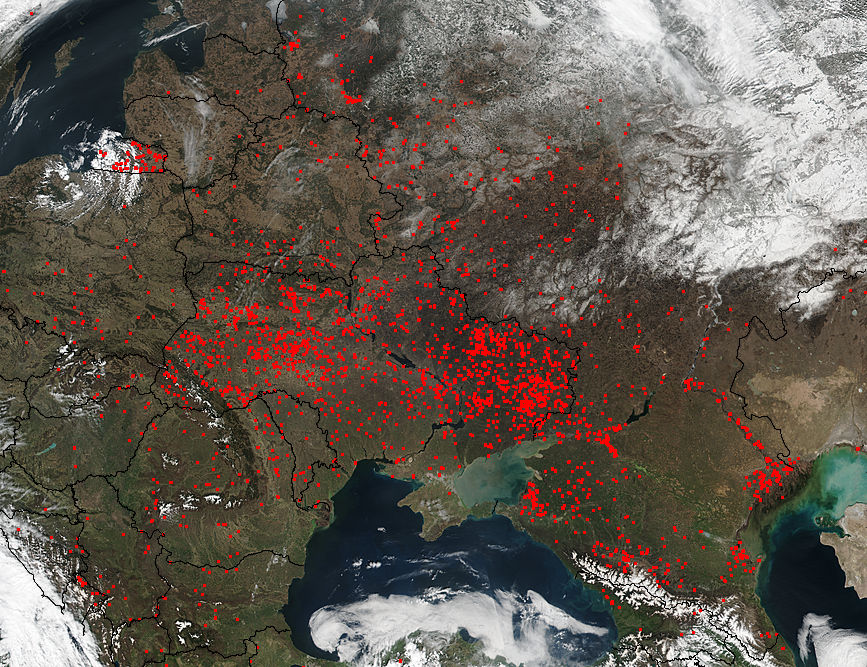 Fires across eastern Europe - related image preview