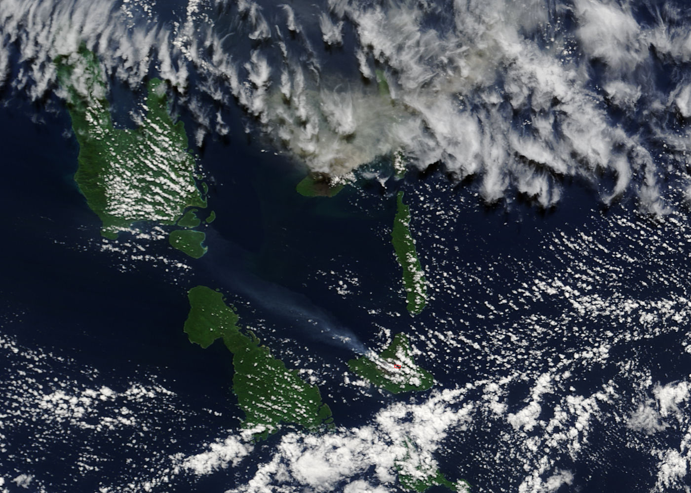 Plumes from Aoba and Ambrym volcanoes, Vanuatu - related image preview