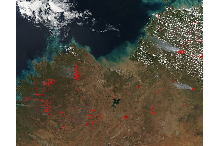Fires in northern Australia - selected image