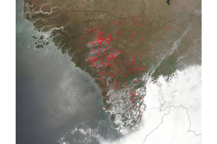 Fires in West Africa - selected image