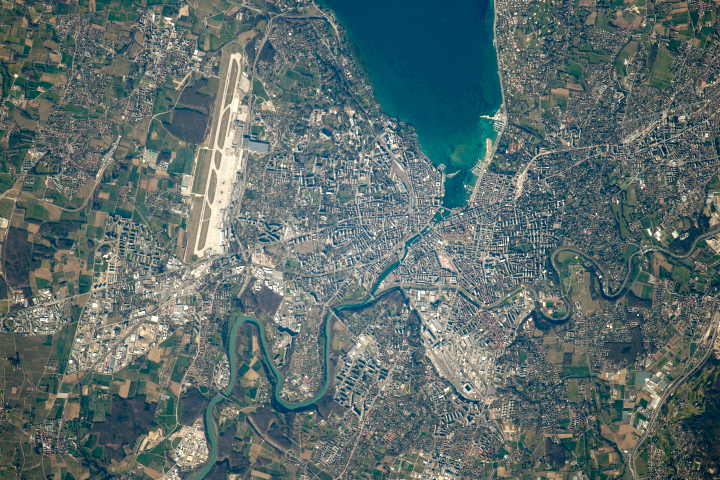 The Rhône River in Geneva
