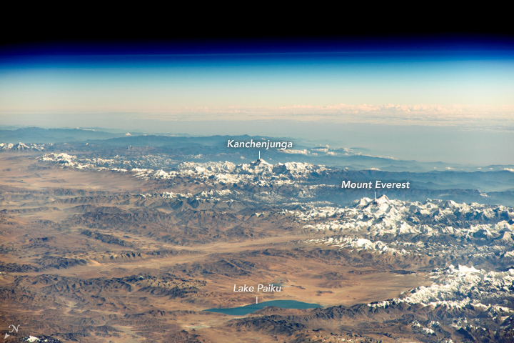 An Astronaut’s View of the Himalayas