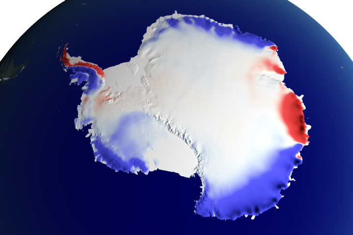Snow over Antarctica Buffered Sea Level Rise - selected image