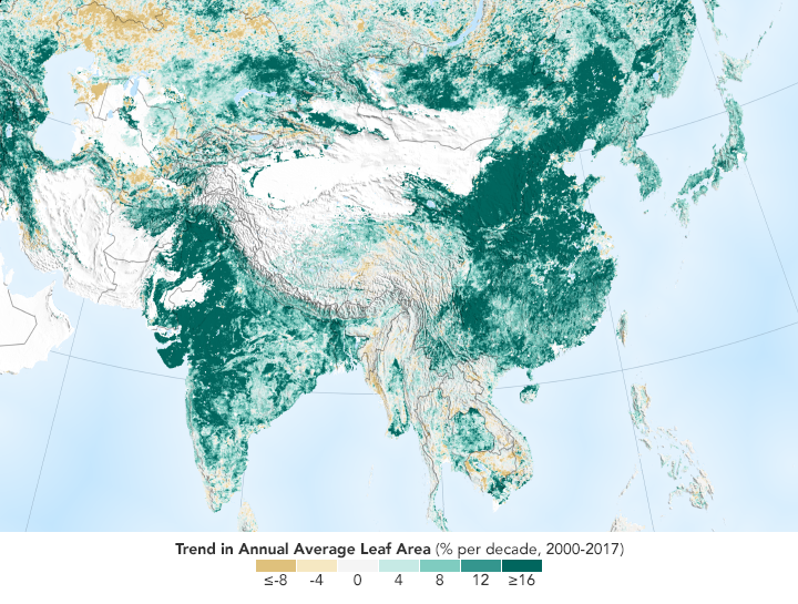 China and India Lead the Way in Greening - related image preview