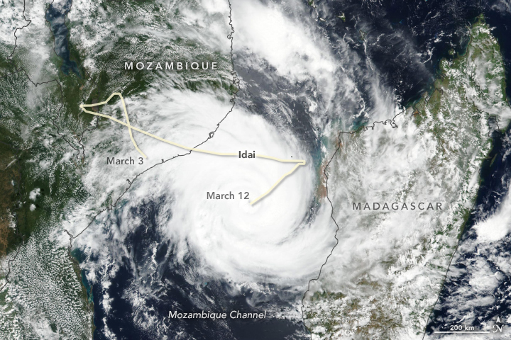 Tropical Cyclone Idai Aims at Mozambique