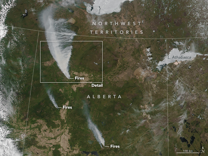 Wildfires Threaten Northern Alberta