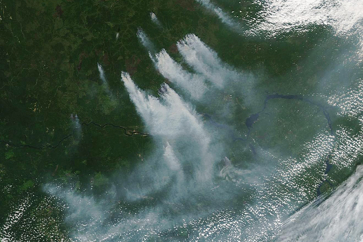 Wildfires in Krasnoyarsk