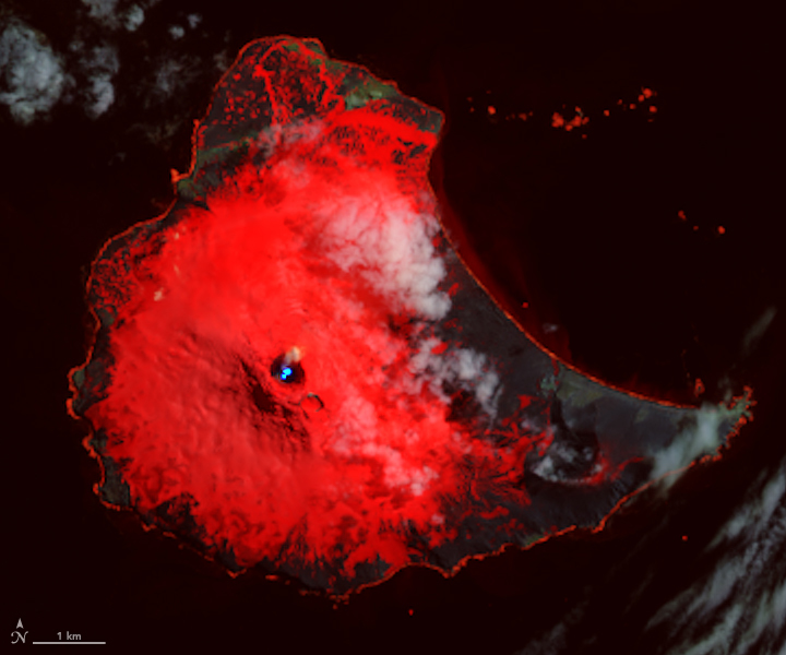 Lava Lake Discovered on Mount Michael