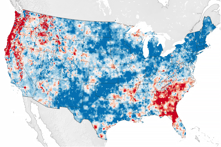 Water Cycle is Speeding Up Over Much of the U.S.