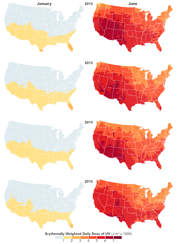 New Map Shows Risk of Sunburn Across the U.S. - related image preview