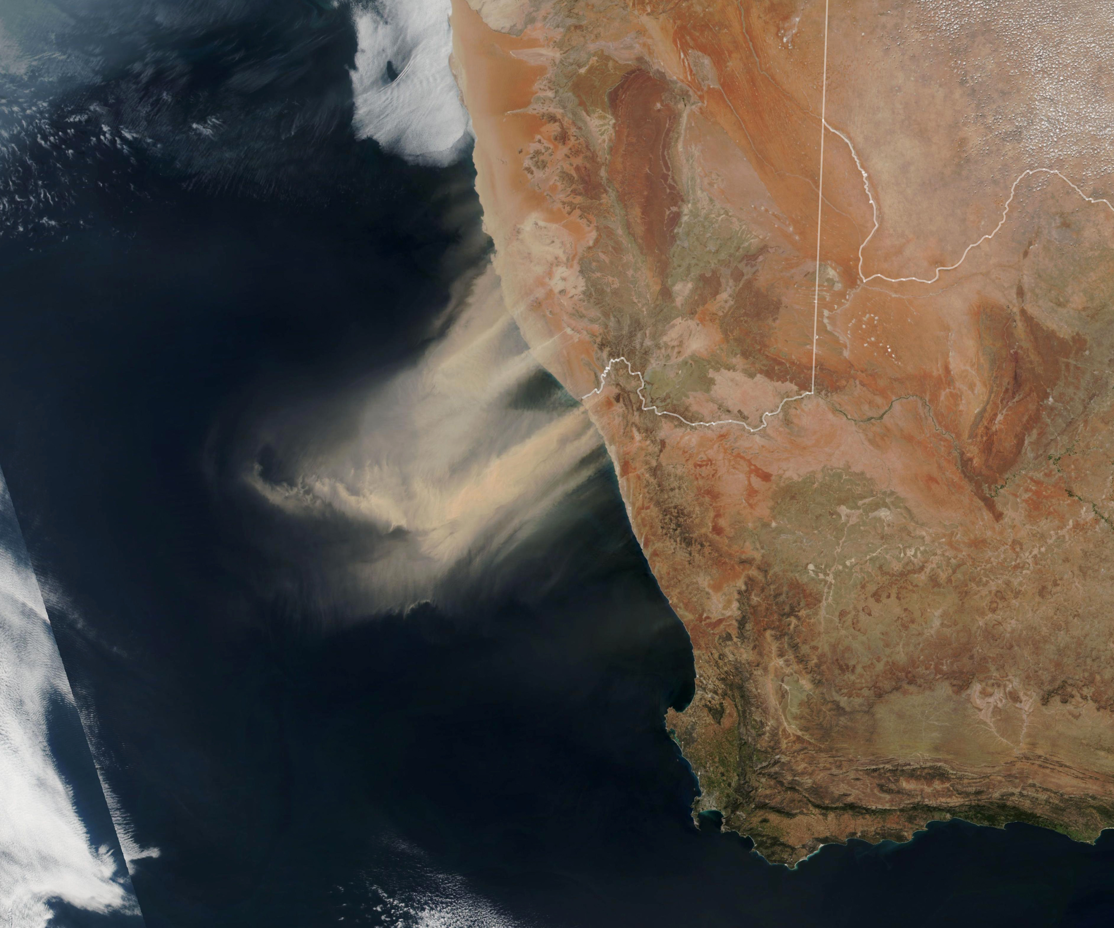 Dust Storm in Southern Africa