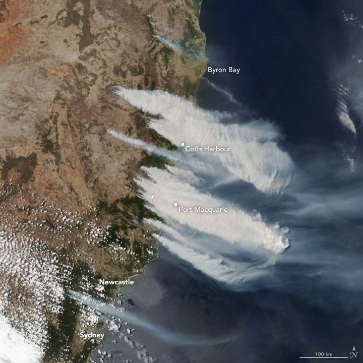 Early Season Fires Burning in New South Wales