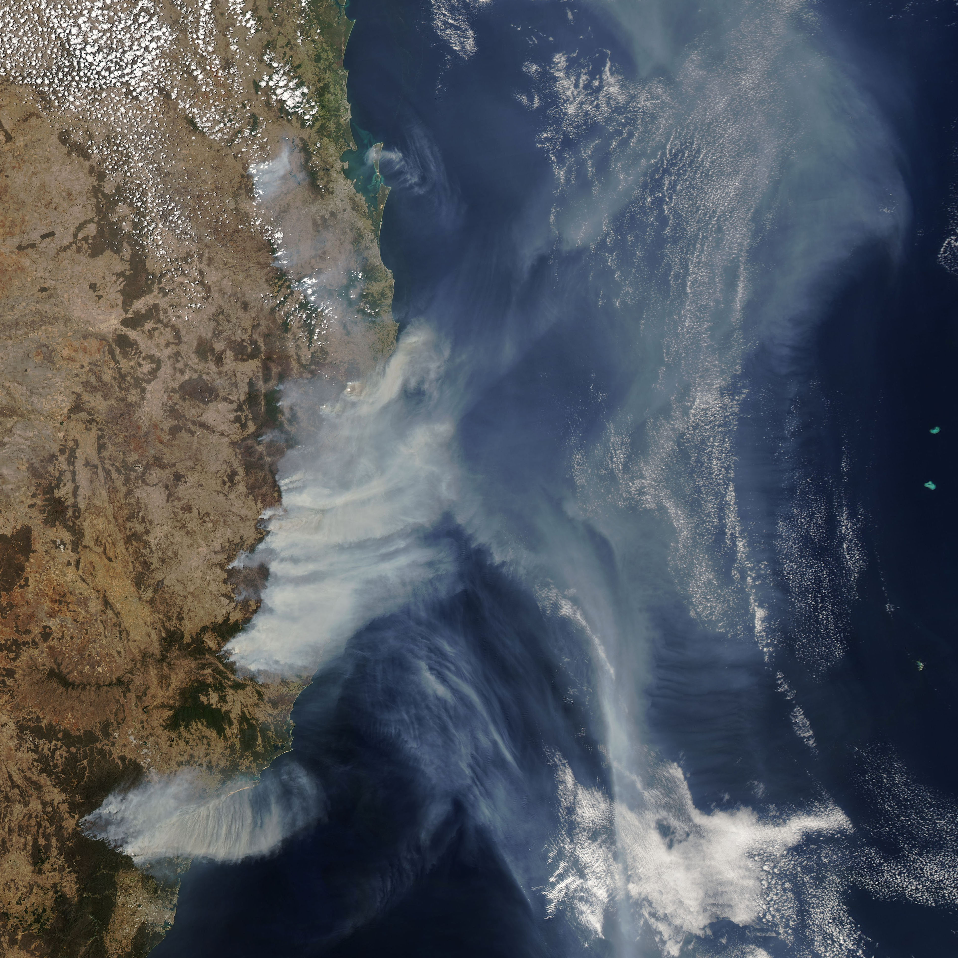Aussie Smoke Plumes Crossing Oceans