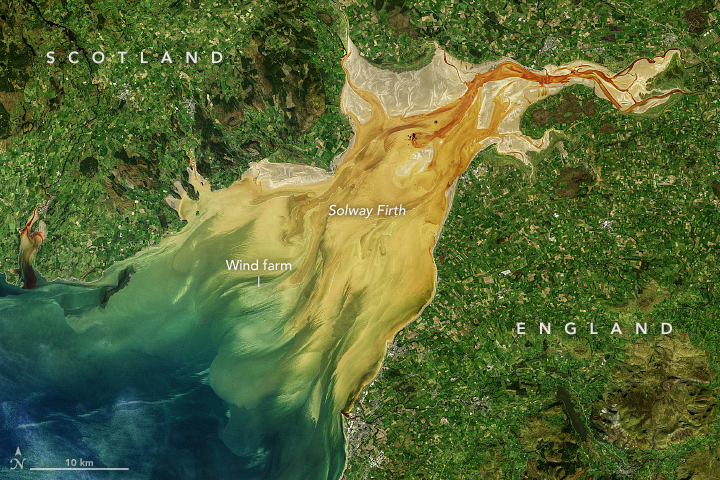 Sediment Sloshes in Solway Firth