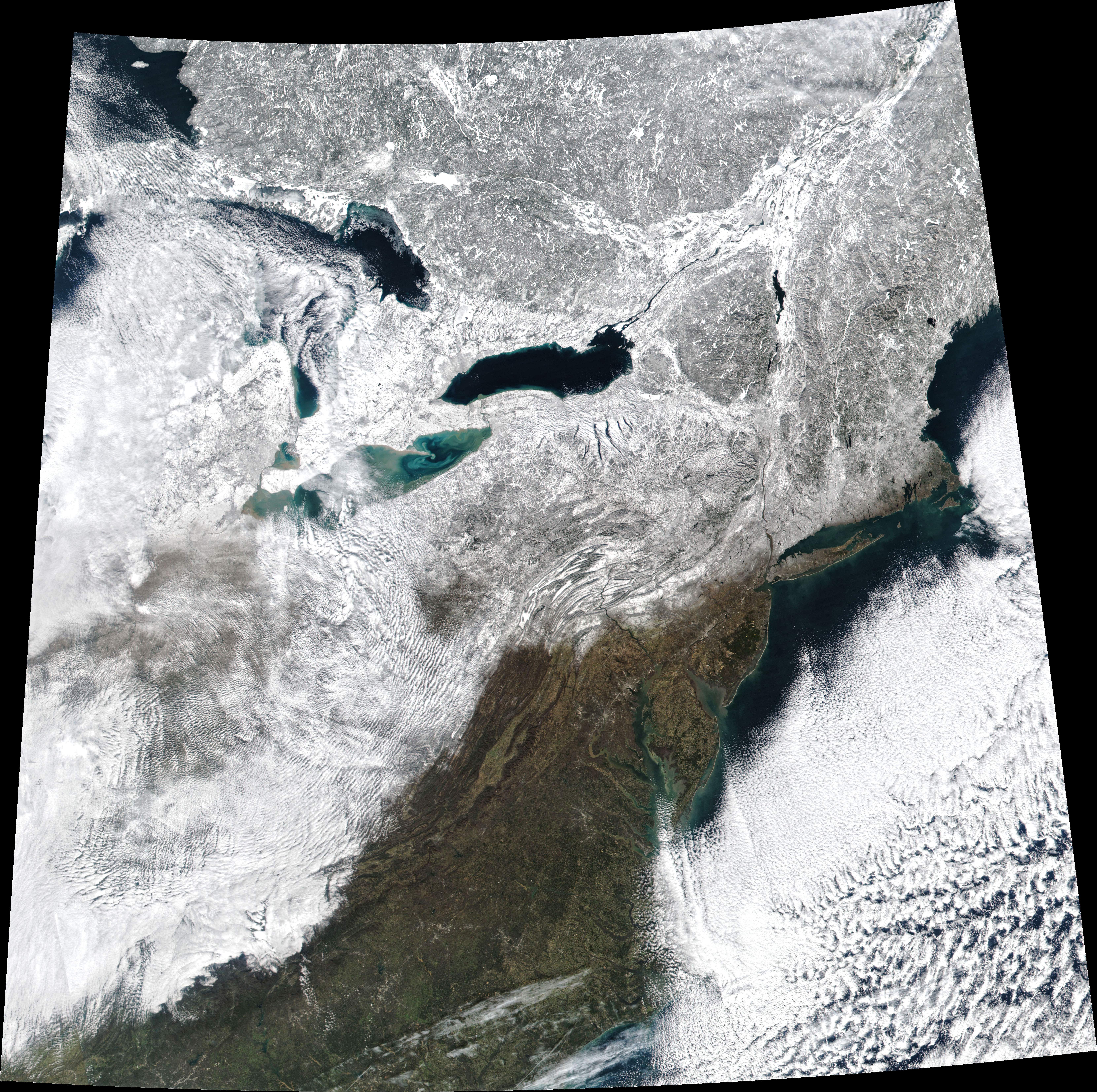 East Coast Snow and Lake Erie Color - related image preview