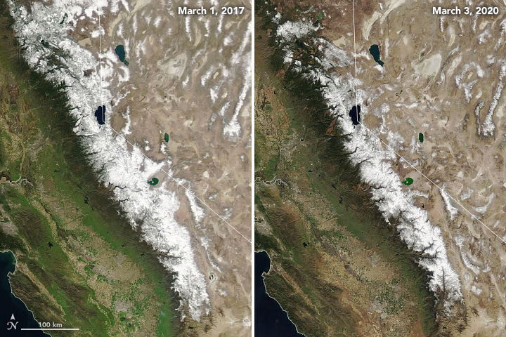 Thin Snow Cover in the Sierra Nevada