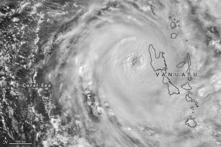 Tropical Cyclone Harold Blasts Vanuatu