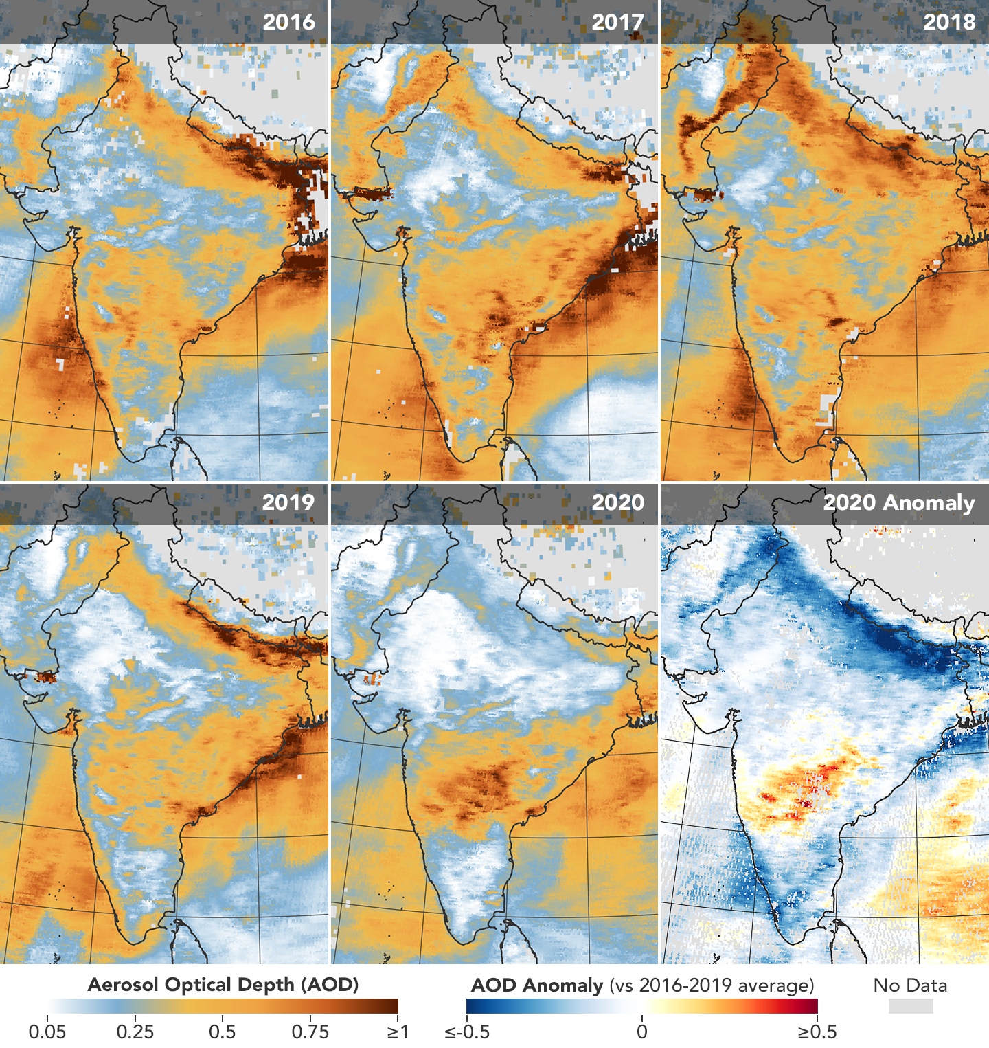 Airborne Particle Levels Plummet In Northern India