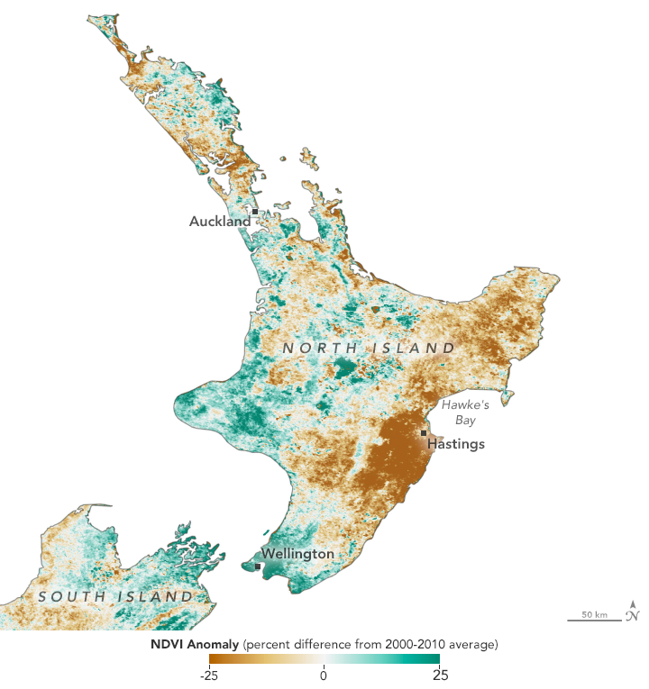 New Zealand Browned by Drought - related image preview