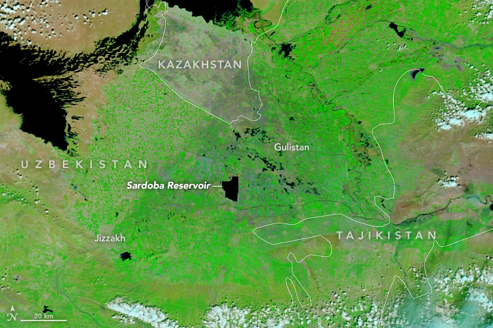 Dam Failure in Uzbekistan