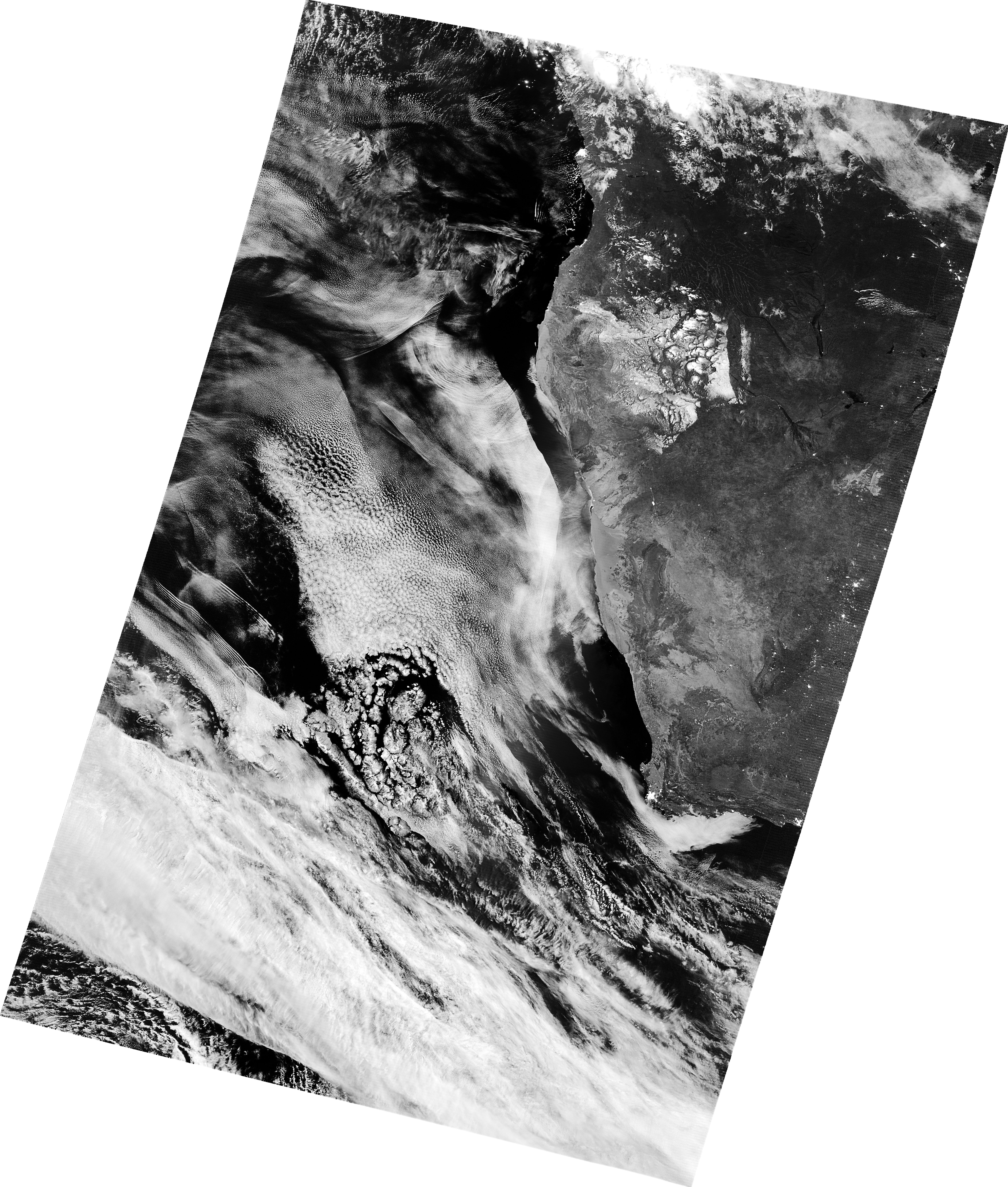 Nighttime Waves Over the South Atlantic - related image preview